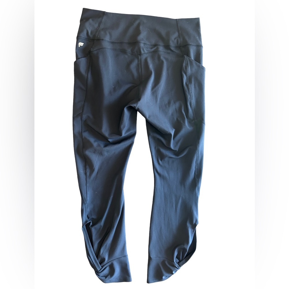 Fabletics Pure Luxe 7/8" Leggings with Rouched Detail, Size M